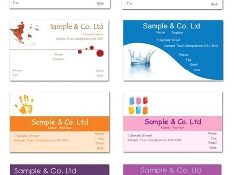 Free Business Card Templates to Print at Home 的图像结果