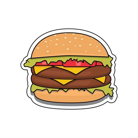 Burger Witty Sticker – Printkrafts