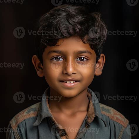 cute young indian boy smiling on black background 26457064 Stock Photo ...
