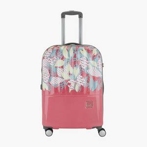 Genie Sprout Hard Luggage- Pink Expandable Check-in Suitcase 4 Wheels ...