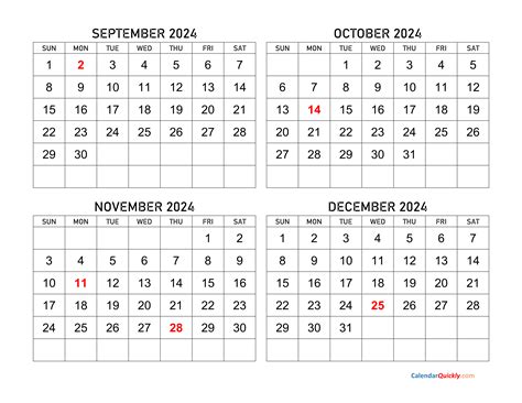 August September October 2024 Calendar Printable - Printable Calendars ...