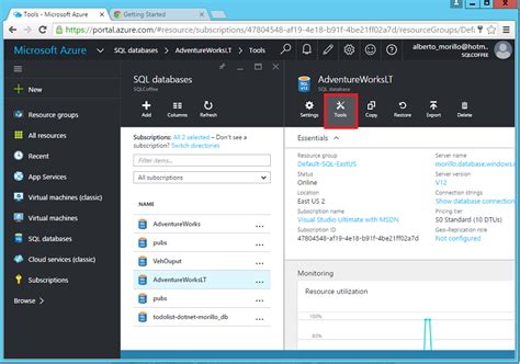 Image result for Azure SQL Visual Studio