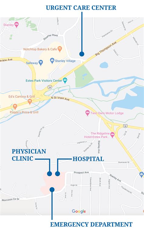 Maps & Directions - UCHealth Estes Valley Medical Center