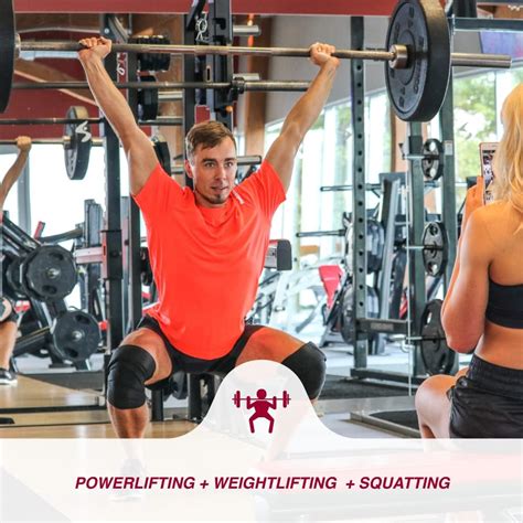 Buy Knee Wraps for Squats - Knee Support Weight Lifting, Knee Straps ...