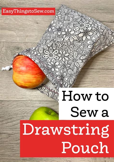 Image result for How to Sew a Drawstring Bag