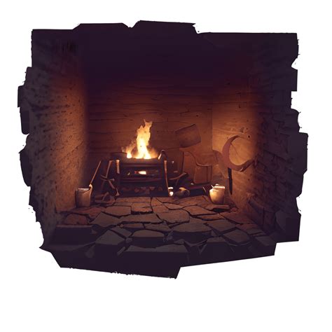 Broken Crumbling Brick Fireplace · Creative Fabrica