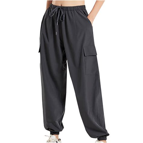 ShomPort Women's Plus Size Sweatpants Summer Elastic Waist Wide Leg ...