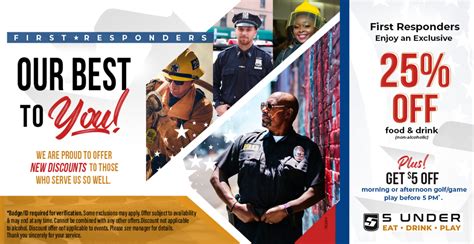 5U’s New First Responder’s Discount – 5 Under Golf Center