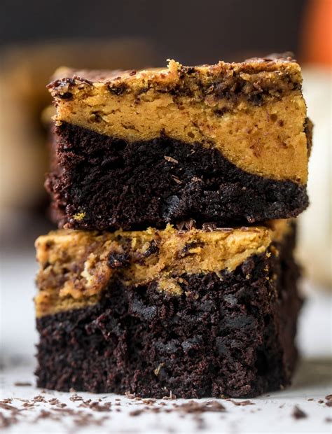 Pumpkin Brownies - Pumpkin Fudge Brownies Recipe