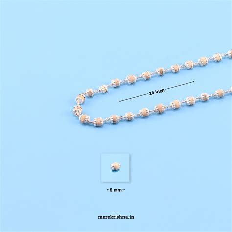 Buy Silver Tulsi Kanthi Mala with Silver Capping Design - Nature Tulsi ...