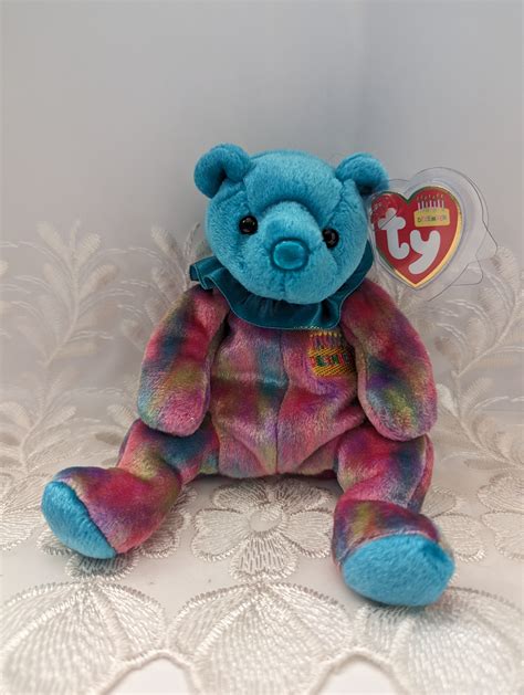 Ty Beanie Baby - December The Birthday Clown Bear (6in) - Vintage ...
