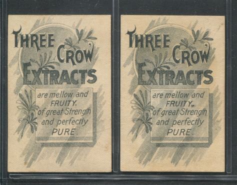 Lot Detail - H-UNC Three Crow Extracts Famous Figures Lot of (2) Cards