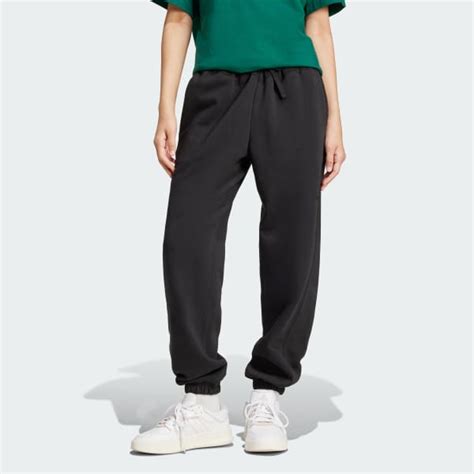 adidas ALL SZN Fleece Loose Pants - Black | Free Shipping with adiClub