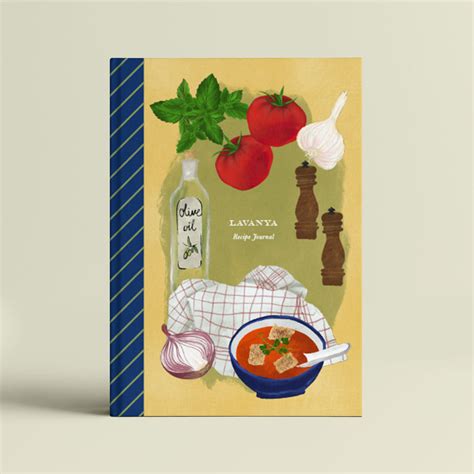 PERSONALISED RECIPE JOURNAL – Dots and Doodles Design