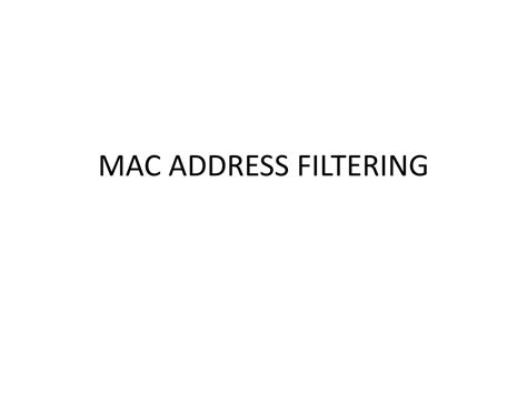 Image result for Mac Address Filtering