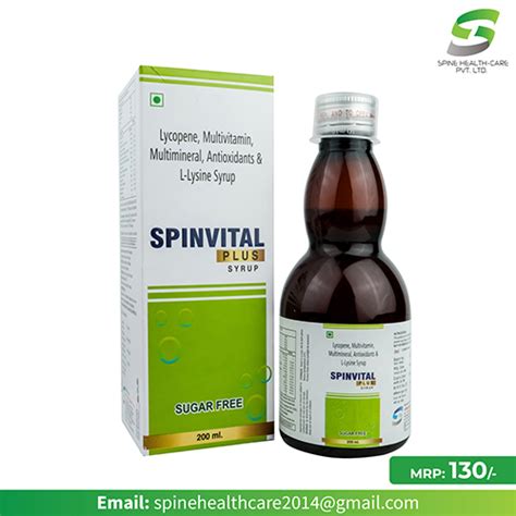 SPINVITAL-PLUS SYRUP Spine Health Care Pvt Ltd