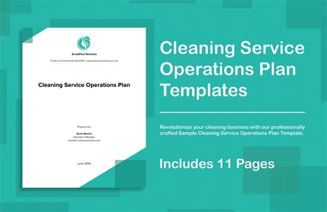 Free Cleaning Services Plan Templates, Editable and Printable