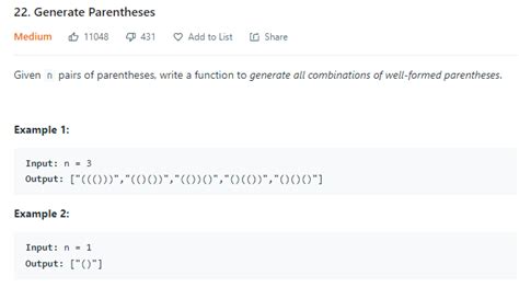 Image result for Generate Parentheses Dynamic Programming