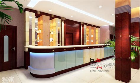 彩色玻璃吧台 - 吧台 - 前台接待台 - 北京办公家具商城