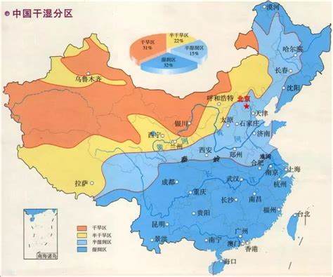 我国降水量线分布图,中国降水量分布图 - 伤感说说吧