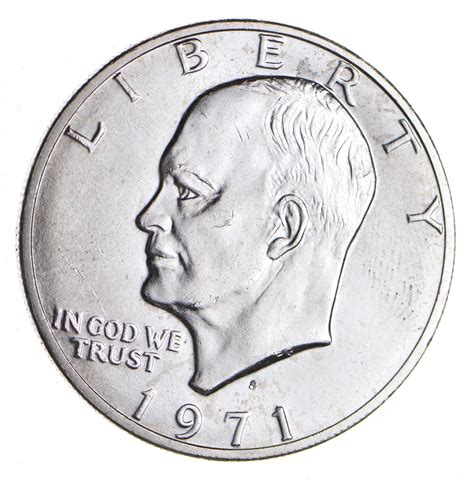 Silver - SPECIALLY MINTED - S Mint Mark - 1971 -S - 40% Eisenhower ...