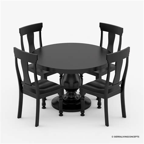 Elegant Black Kitchen Chairs for Round Tables