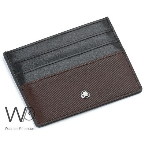 Mont blanc Holder Card Brown Wallet For Men | Watches Prime
