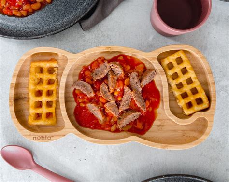 Meatball Baked Bean and Potato Waffle Pie - Together to Eat - Family Meals