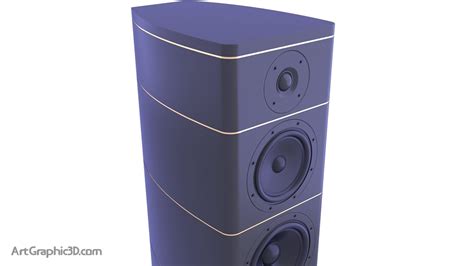 Perfect Floorstanding Speaker 3D Model - Download