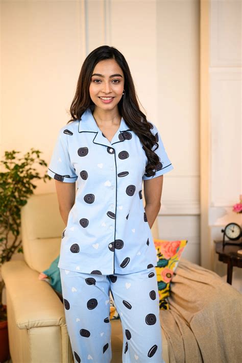 Oreo Print Pyjama Set for Women - Cute Nightwear by NapStory