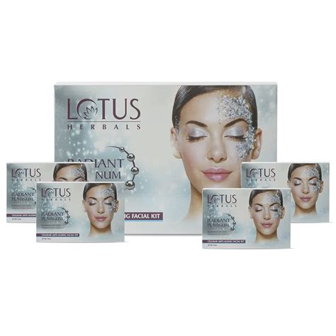 Lotus Herbals Radiant Platinum Cellular Anti-Ageing 1 Facial Kit | 37g ...