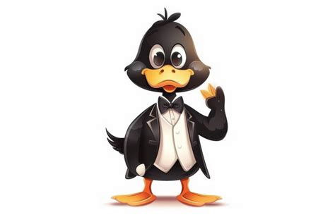 Cute funny duck cartoon printable clipart illustration with different ...
