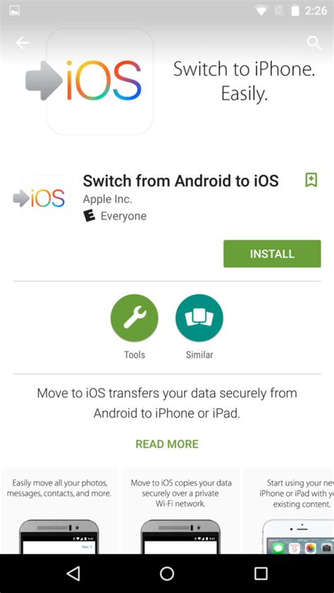 Image result for Android Move to iOS App