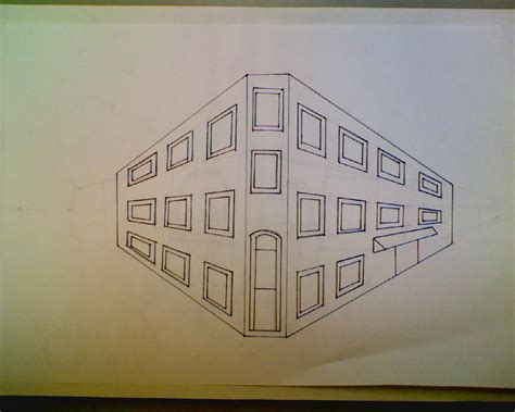 Image result for Building Perspective Drawing