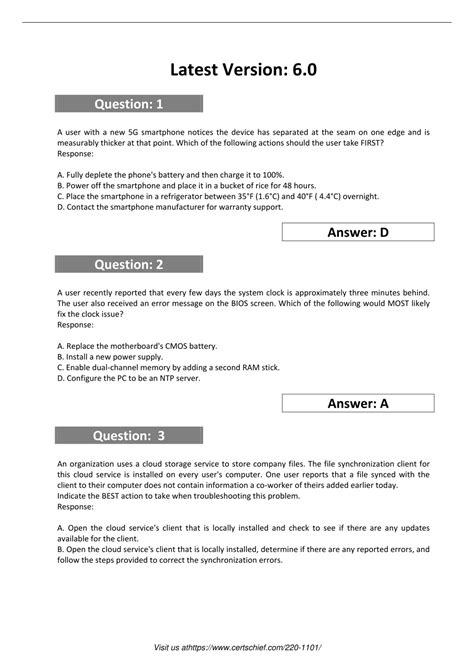 PPT - Try Comptia 220 1101 Sample Questions Free Download PowerPoint ...