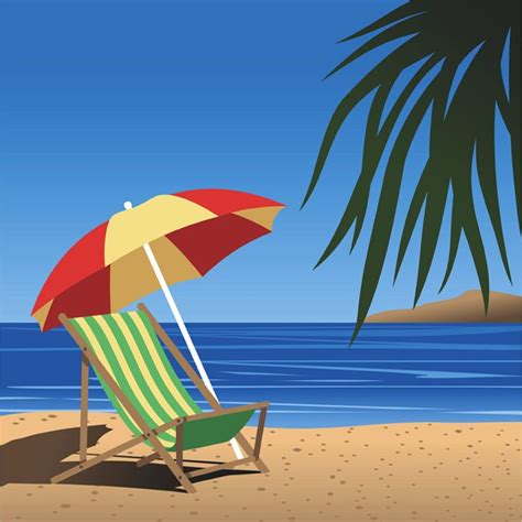 beach umbrella illustration