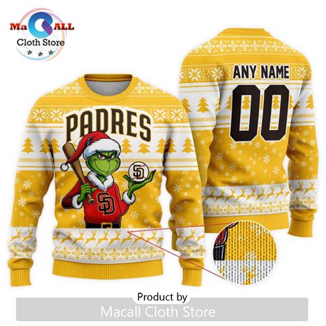 MLB San Diego Padres Grinch Christmas Sweater - Macall Cloth Store ...