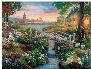 CEACO Thomas Kinkade The Disney Collection 101 Dalmatians Jigsaw Puzzle ...