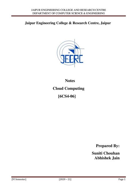 Unit IV - Xa chach gf fnf - DEPARTMENT OF COMPUTER SCIENCE ...