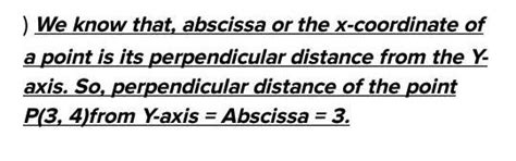 The perpendicular distance of the point p (3,4,5) on y axis is - Brainly.in