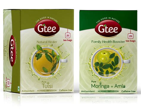 GTEE Moringa Tea Bags & Tulsi Tea Bags, 25 Tea Bags (Pack of 2 ...