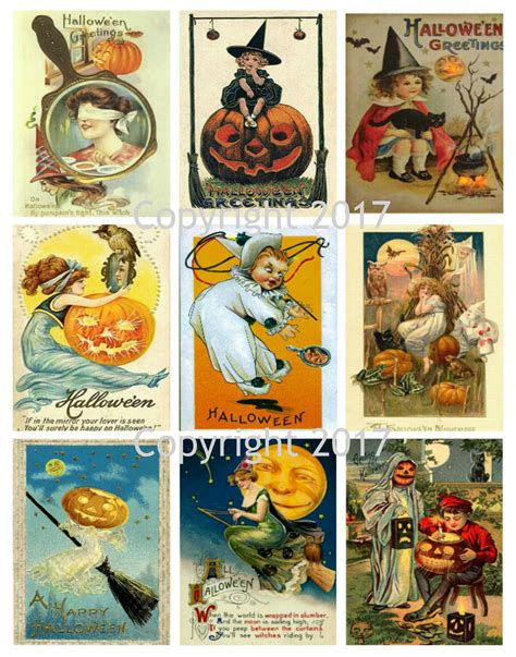 Free Printable Vintage Halloween Images - Printable New Year Banners