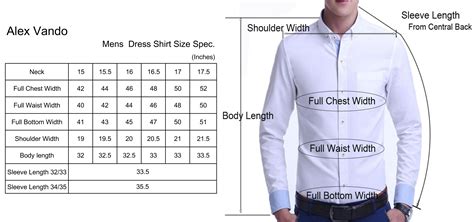 Big And Tall Men's Shirt Size Chart at Michael Stott blog