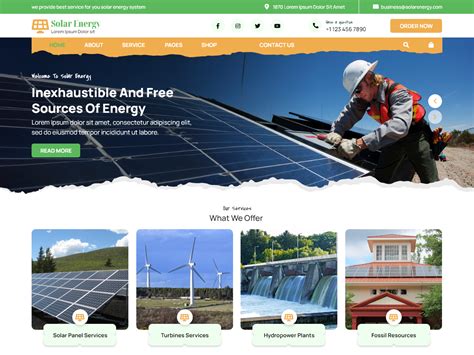 Unlock Solar Power: Free Solar WordPress Theme for Eco-friendly ...