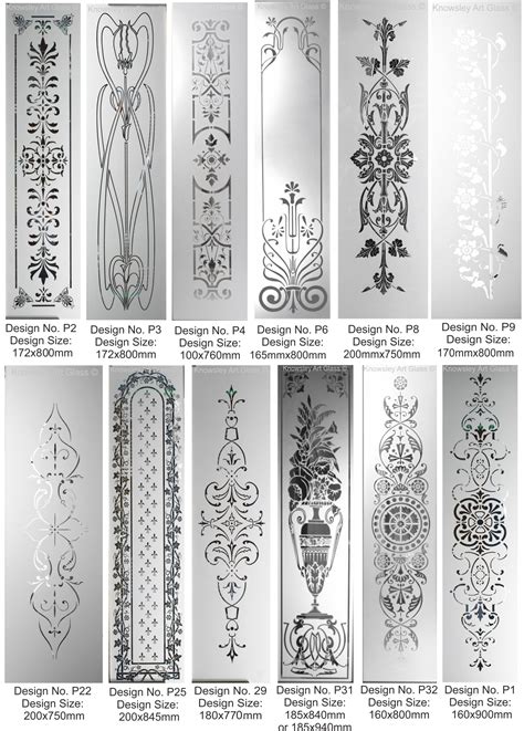 Glass Etching Patterns For Windows - Glass Designs