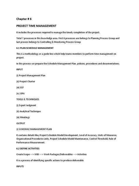Project Time Management PDF 的图像结果