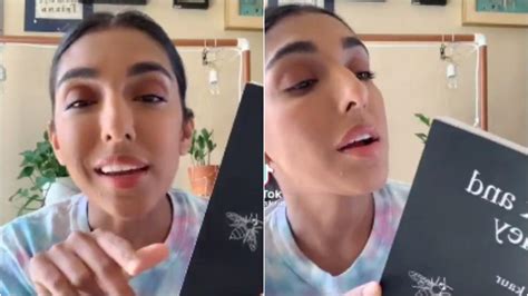 Rupi Kaur recites poem from her book 'Milk and Honey'. Super cringe ...