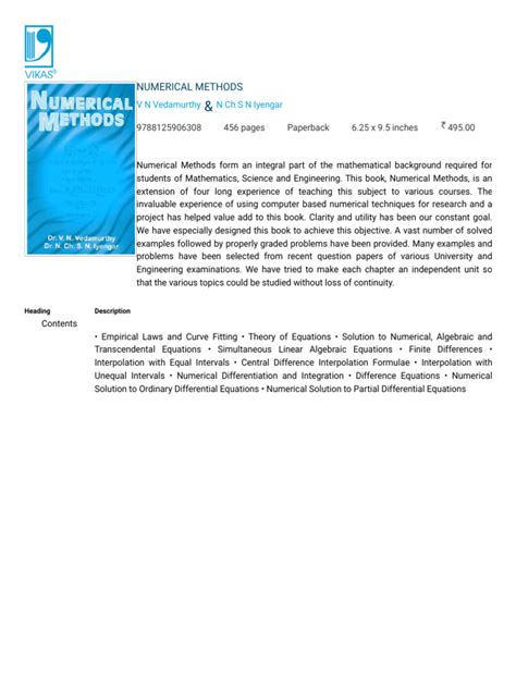 Image result for Numerical Method Python PDF