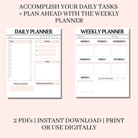 Image result for Daily/Weekly Planner