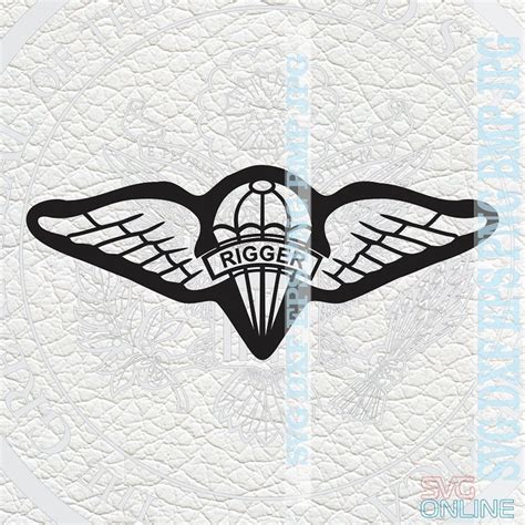 Buy US Army Rigger Wings SVG Dxf Png Clipart Vector Cricut Cut Online ...
